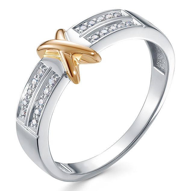 Кольцо, золото, бриллиант, 4064-11001-1